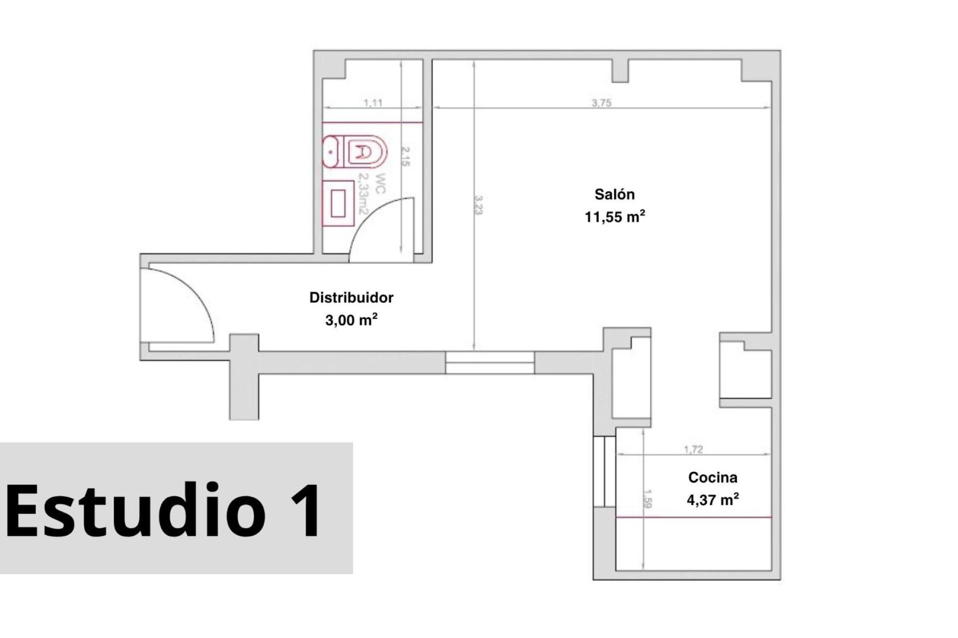 Herverkoop - Appartement  - Madrid - Lavapiés-Embajadores