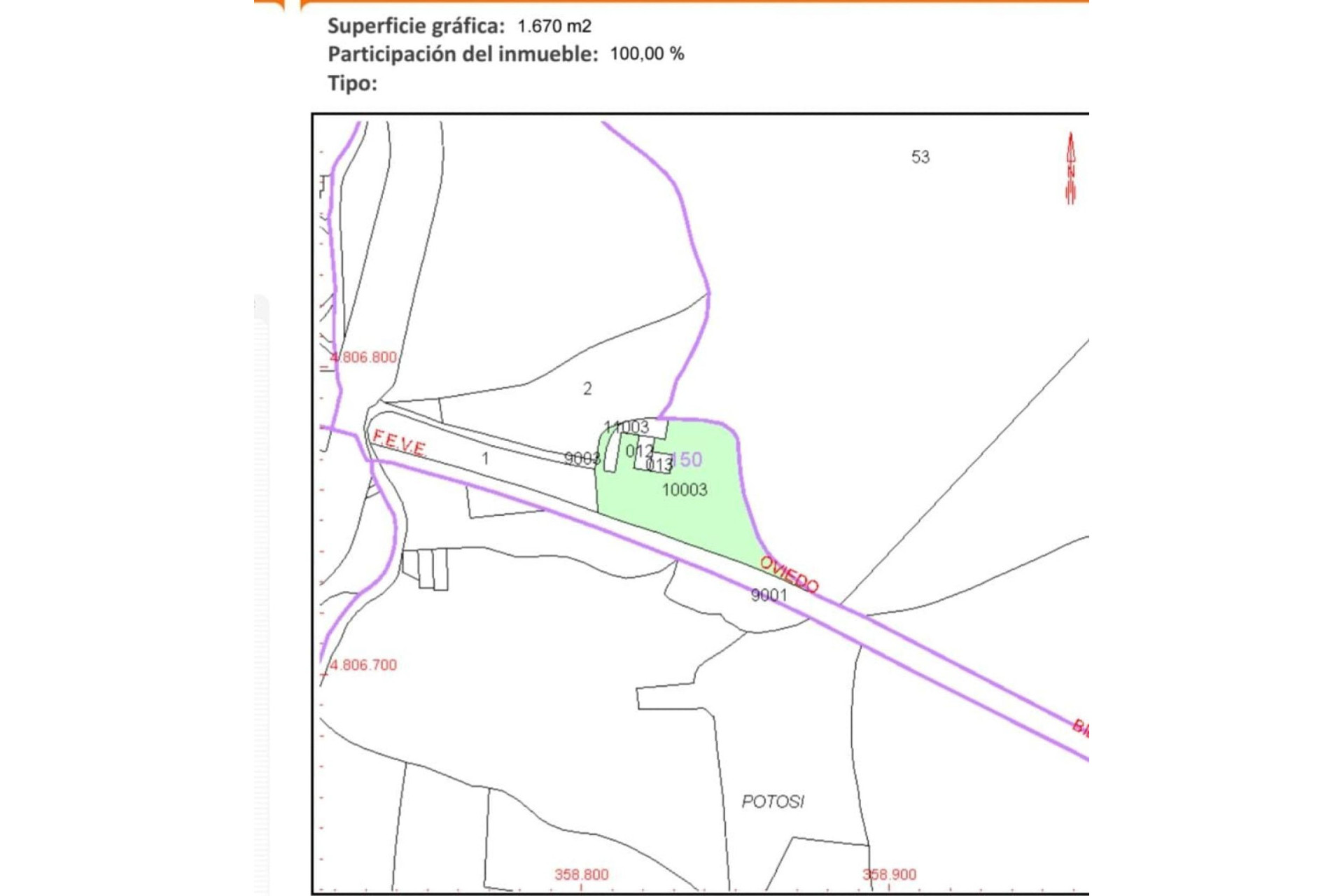 Herverkoop - Terrein - Llanes - Cué-San Roque-Andrín