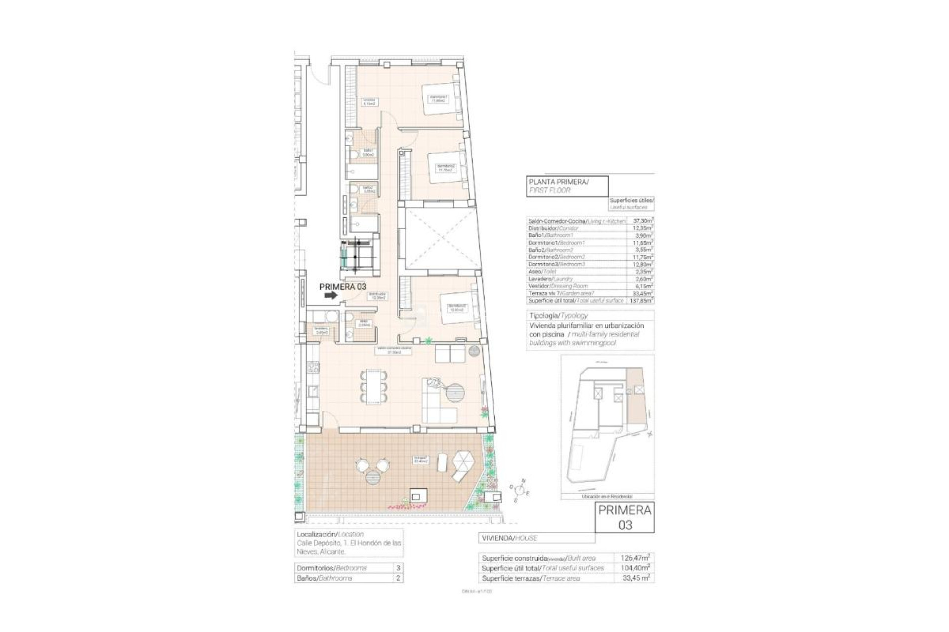 New Build - Apartamentos - Hondón de las Nieves - 03688