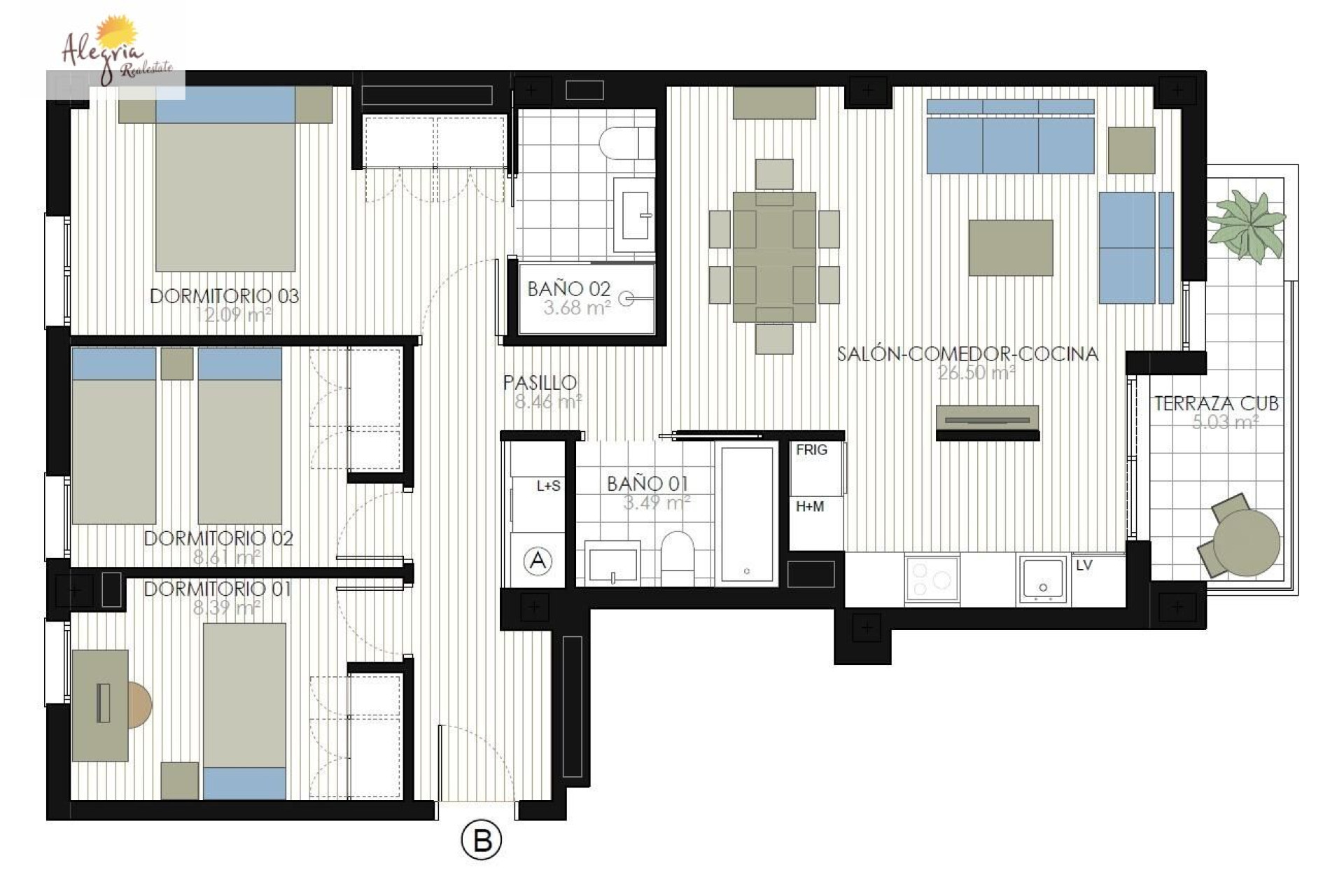 New Build - Apartment  - Valencia - Beniferri