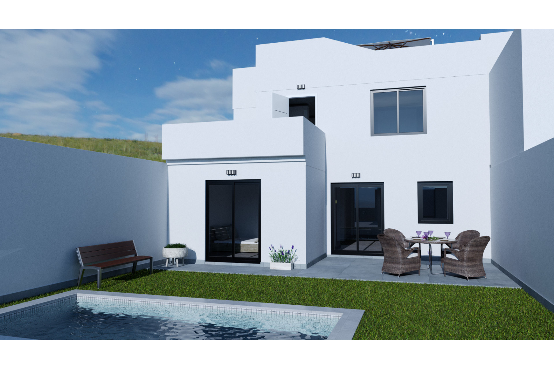 New Build - Townhouse - Los Belones - Mar de cristal