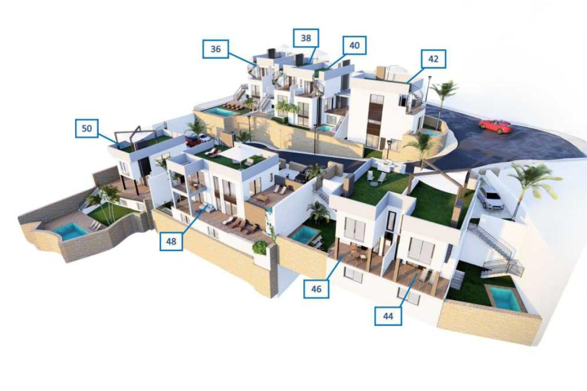 Nieuwbouw - Adosados - Algorfa - Calle Alicante, 36