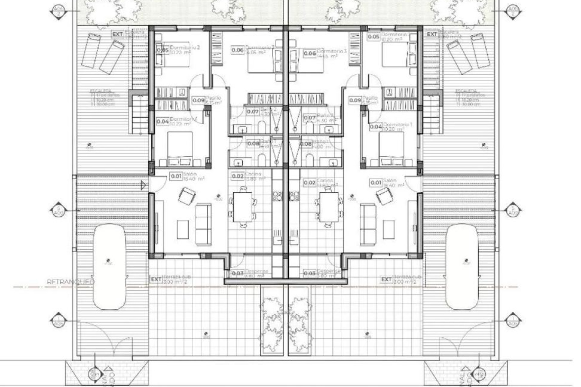Nieuwbouw - Adosados - Mazarrón - Calle Presbiterio Jesus Garcia s/n