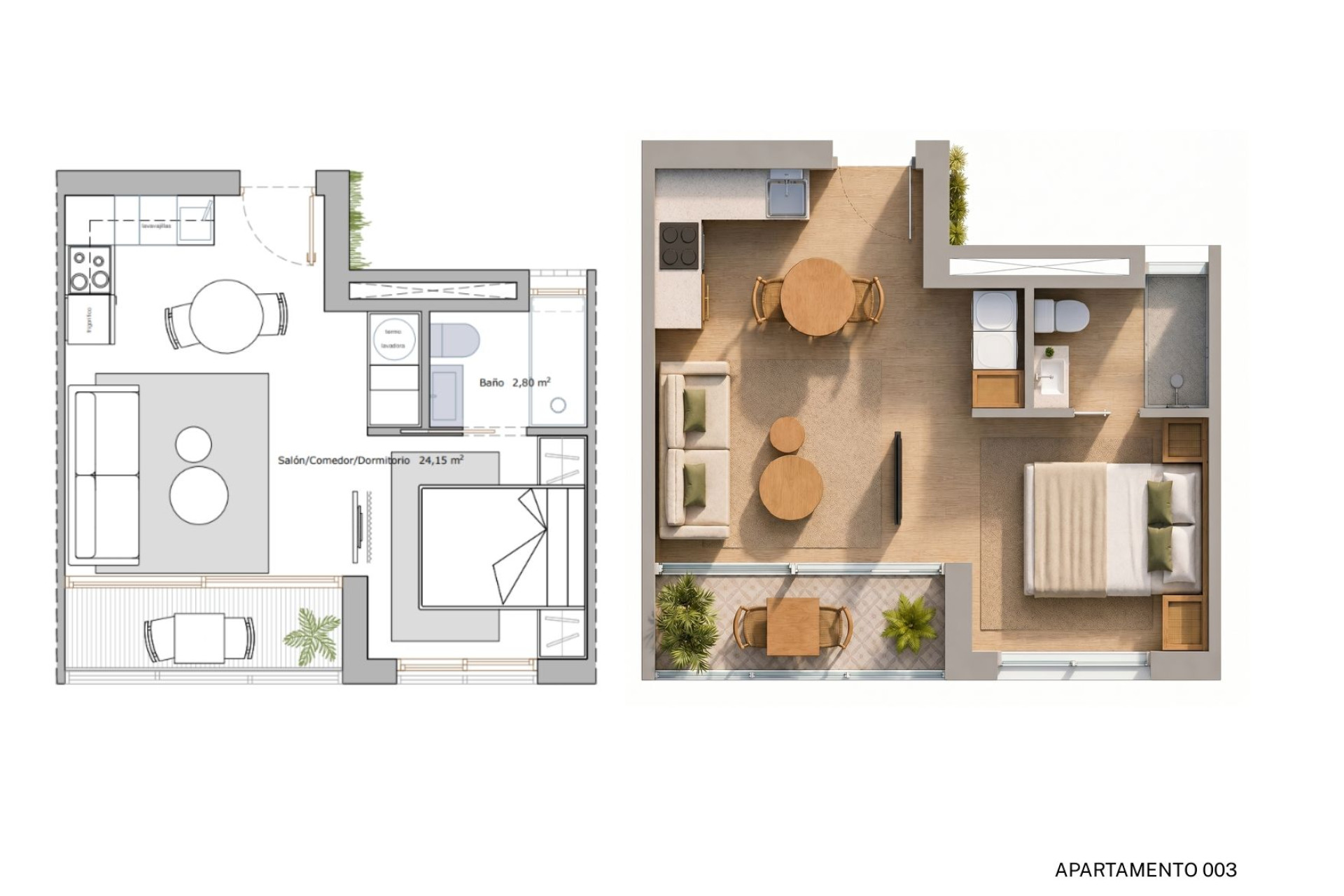 Nieuwbouw - Appartement  - Lo Pagan
