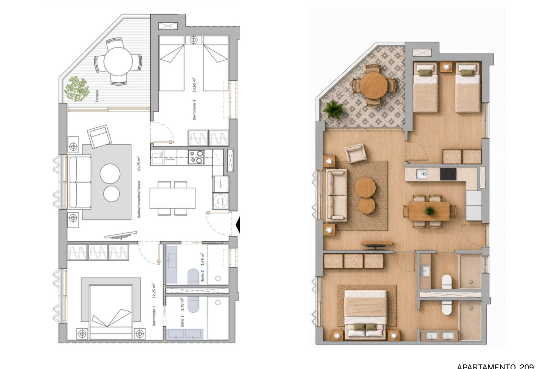 Nieuwbouw - Appartement  - Lo Pagan