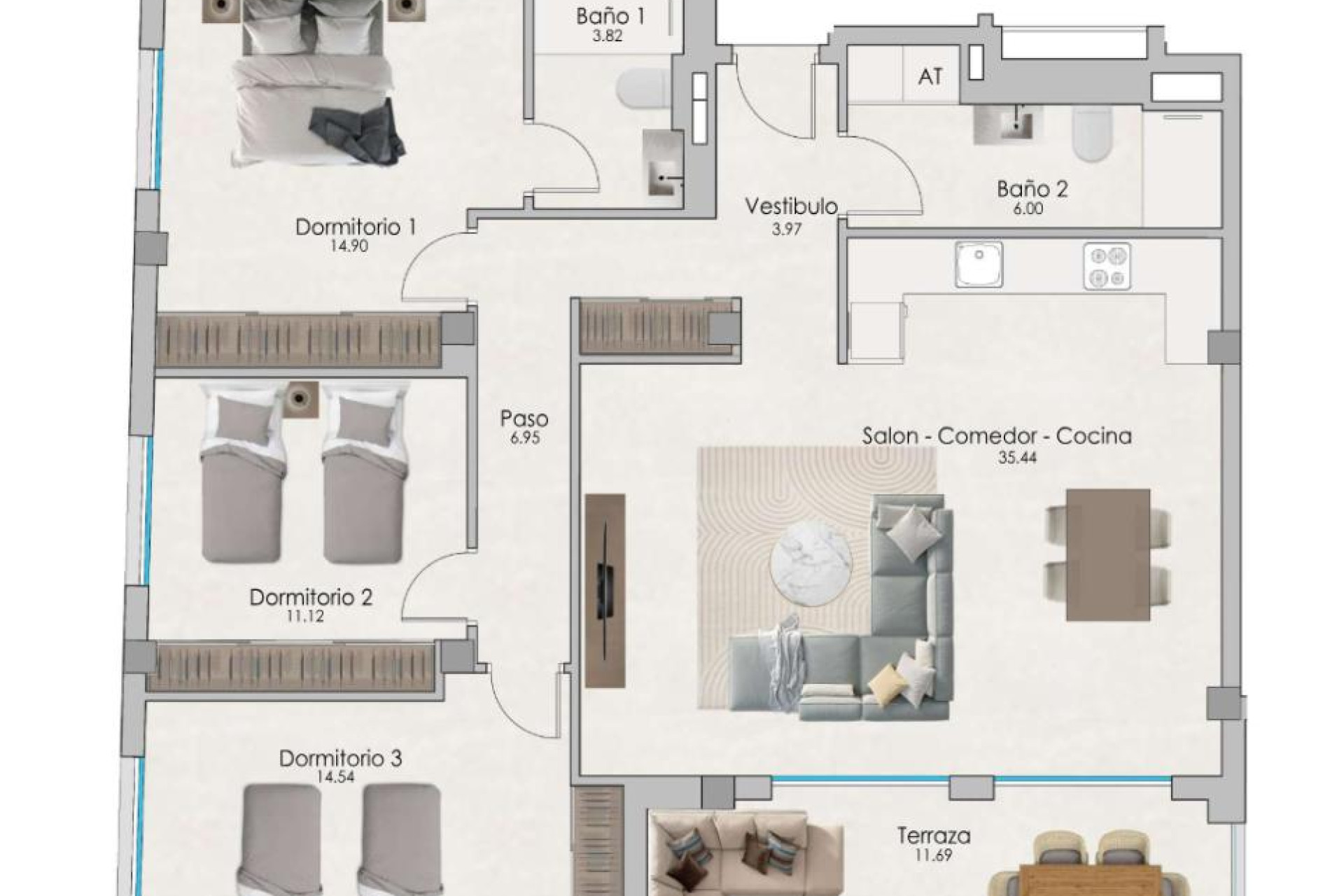 Nieuwbouw - Appartement  - Santa Pola