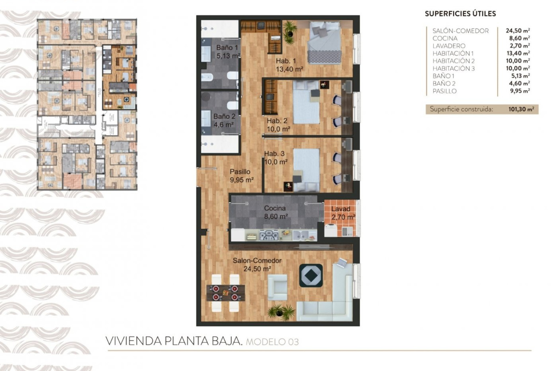 Nieuwbouw - Appartement  - Torre Pacheco - - CENTRO  -