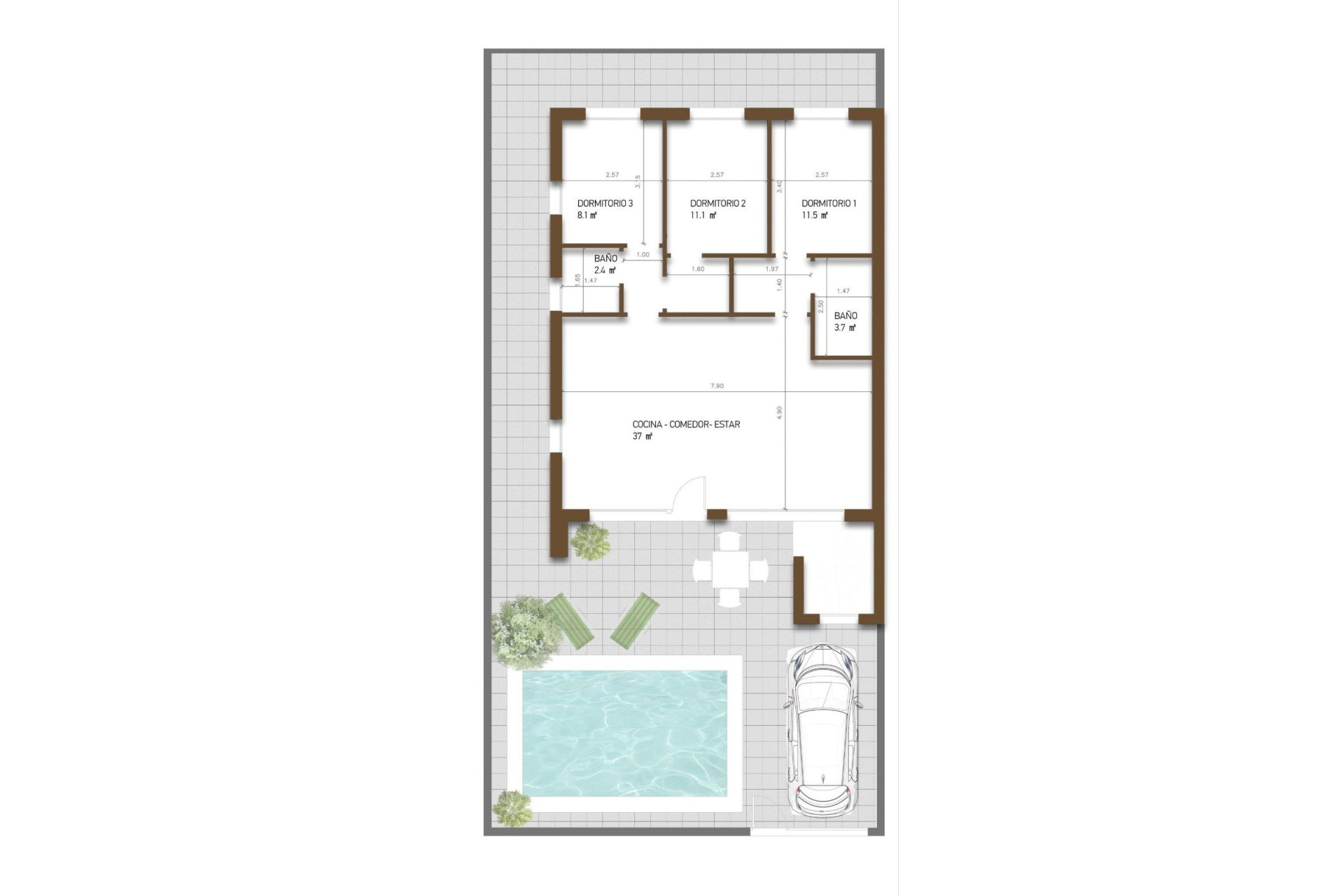 Nieuwbouw - LUXE VILLA - Fuente alamo de Murcia - La Pinilla - Las Palas