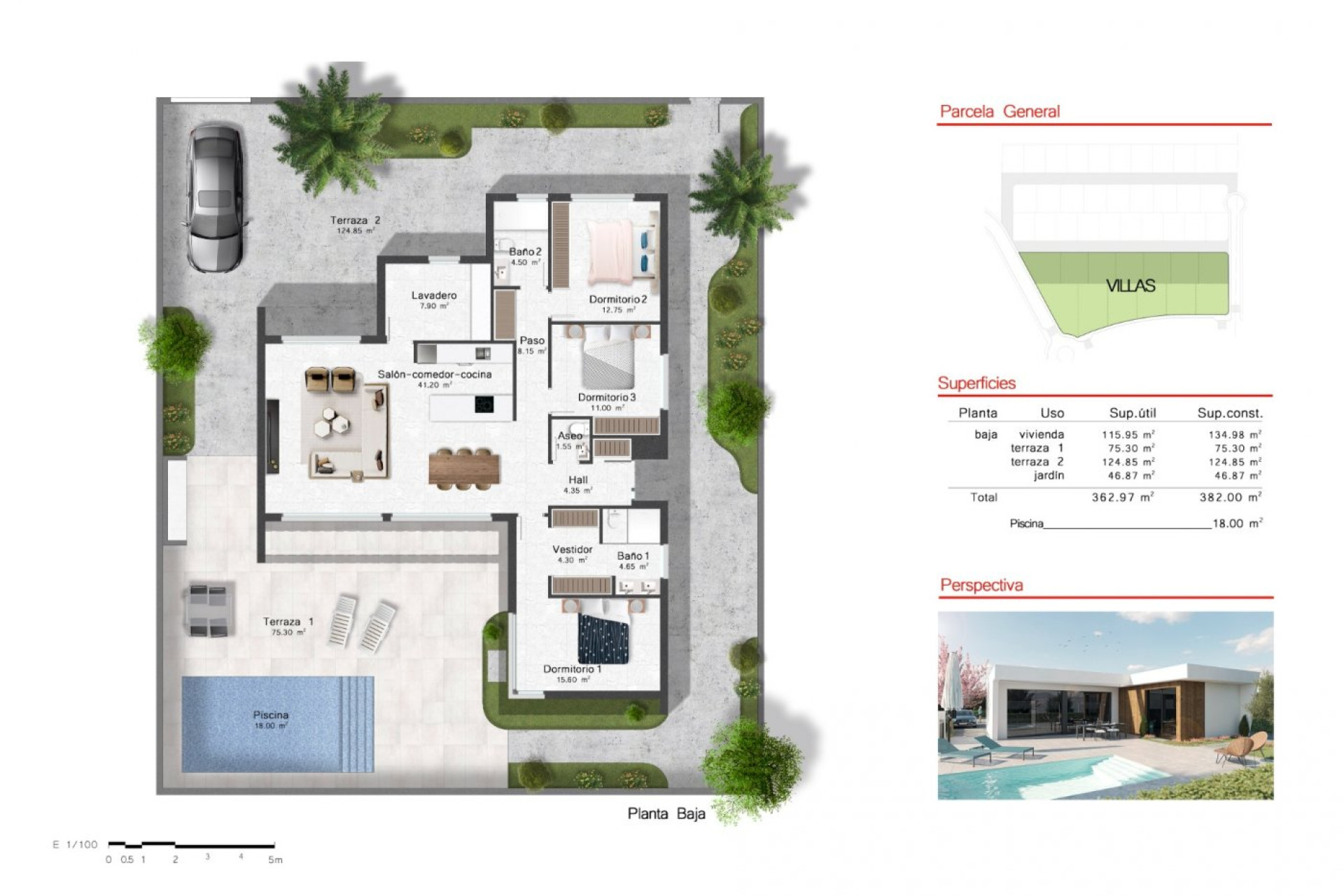 Nieuwbouw - Villa - BAÑOS Y MENDIGO - Altaona golf and country village