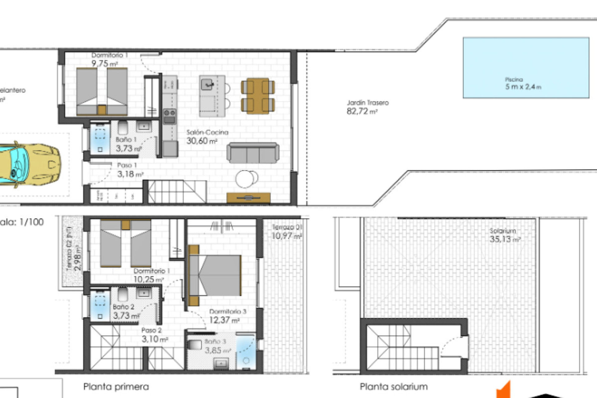 Nouvelle construction - Adosados - San Javier - 30720