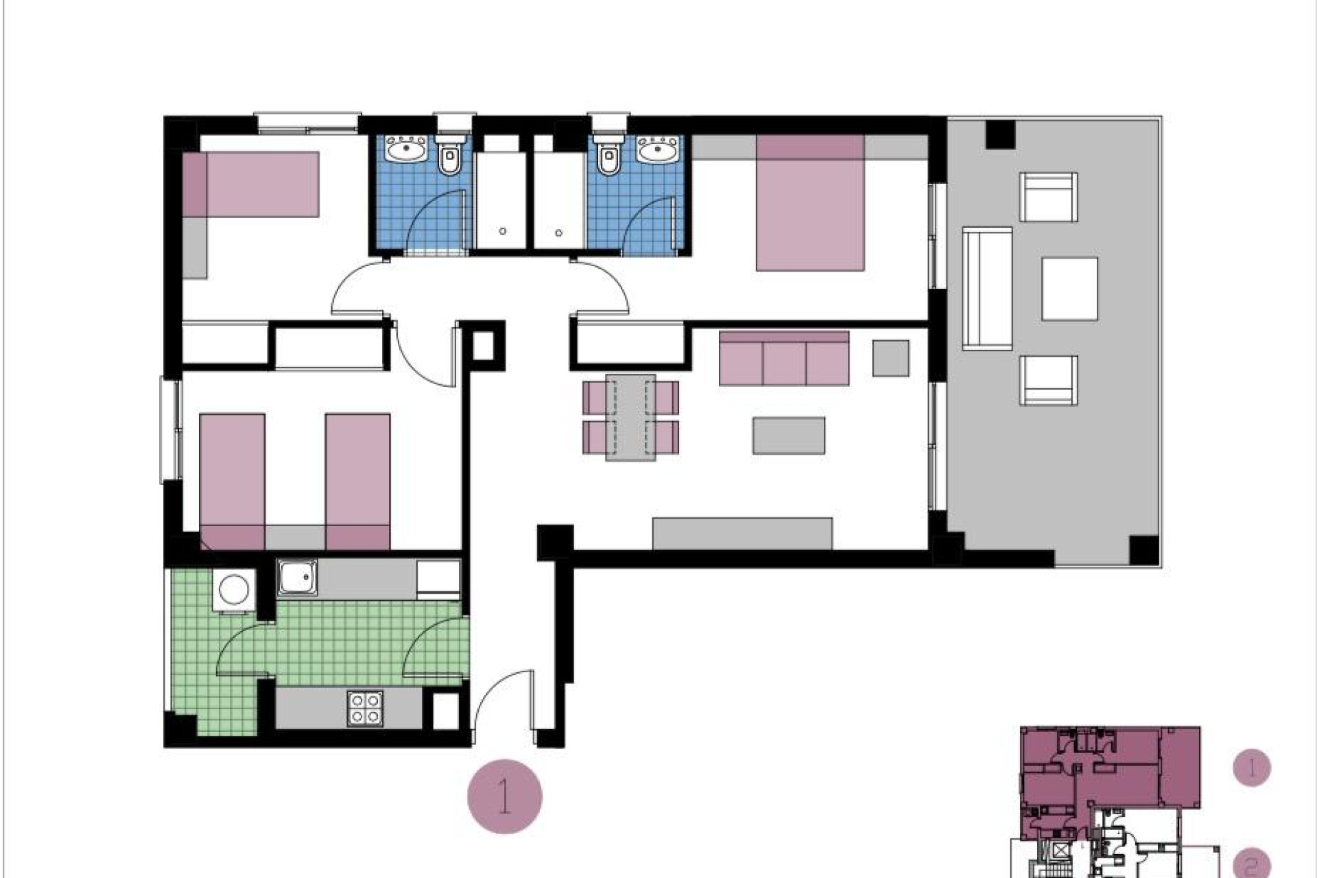 Obra nueva - Apartamento / piso - Pilar de la Horadada - Mil Palmeras