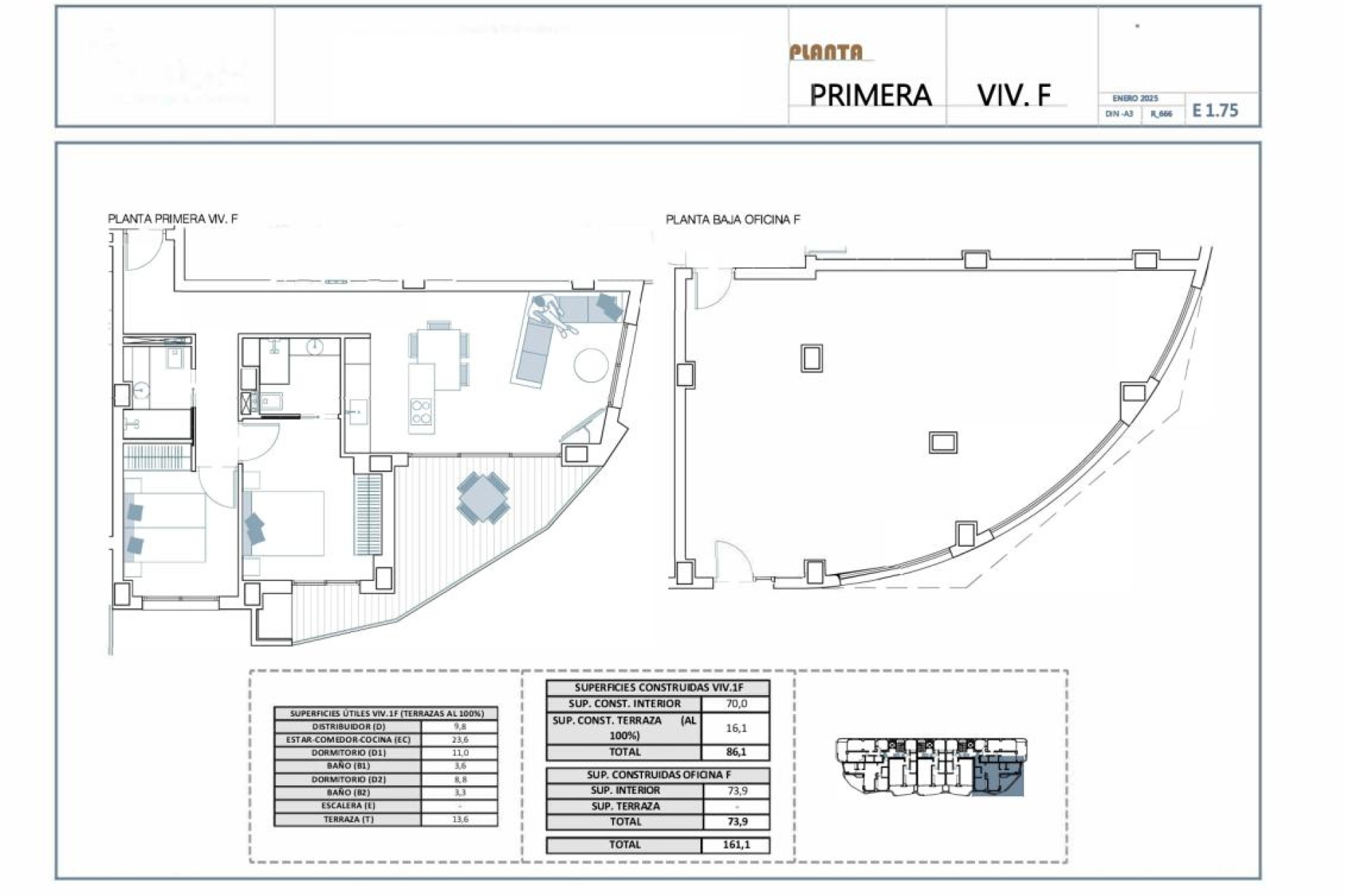 Obra nueva - Áticos - La Villajoyosa / Vila Joiosa - 03570, Ciudad de Requena, 1