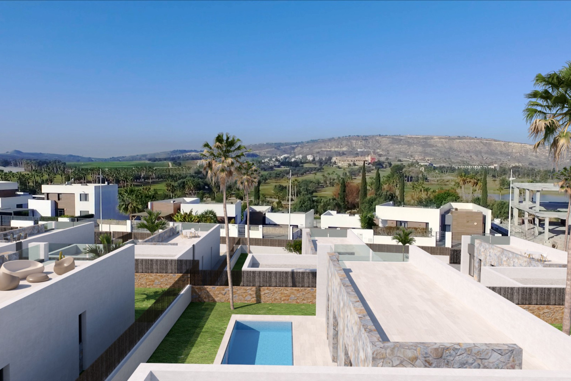 Obra nueva - Casa semi independiente - Algorfa - La finca golf