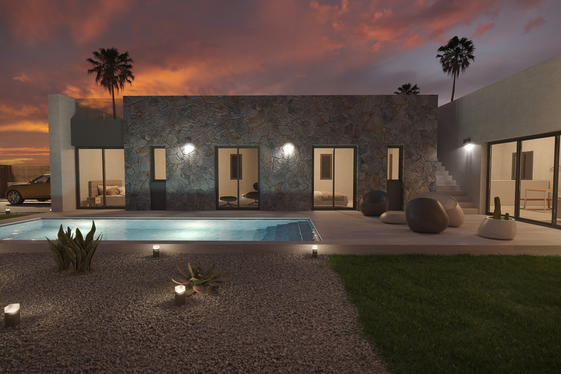 Obra nueva - Casa semi independiente - Algorfa - La finca golf