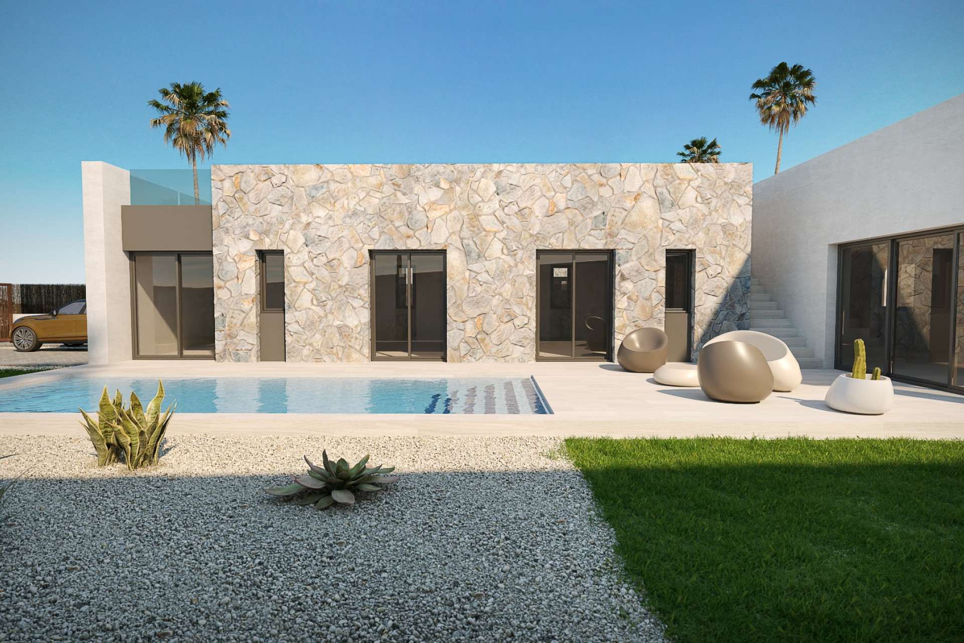 Obra nueva - Casa semi independiente - Algorfa - La finca golf