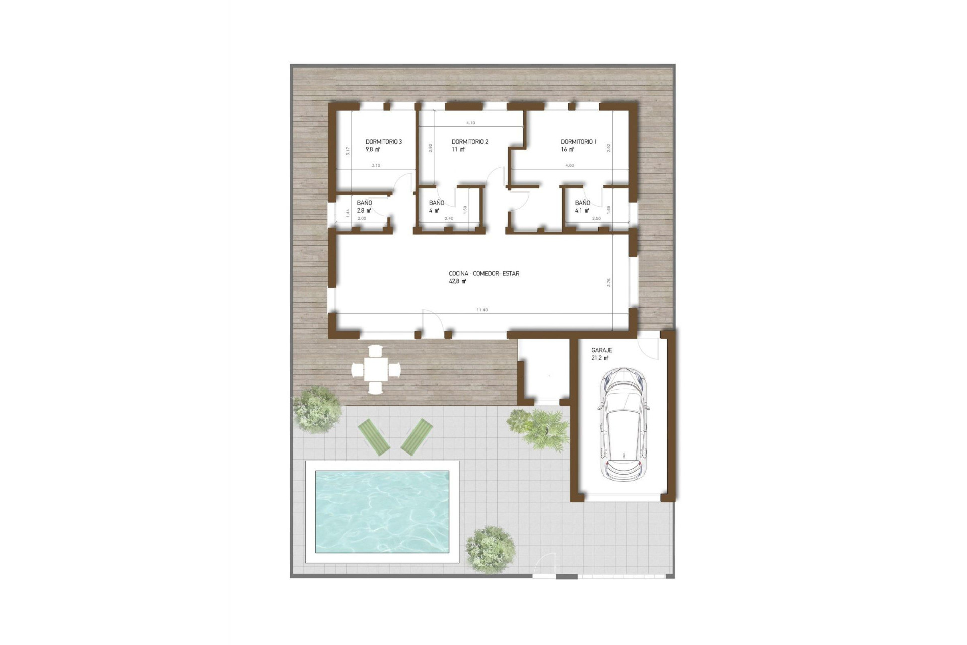 Obra nueva - Villa de Lujo - Fuente alamo de Murcia - La Pinilla - Las Palas