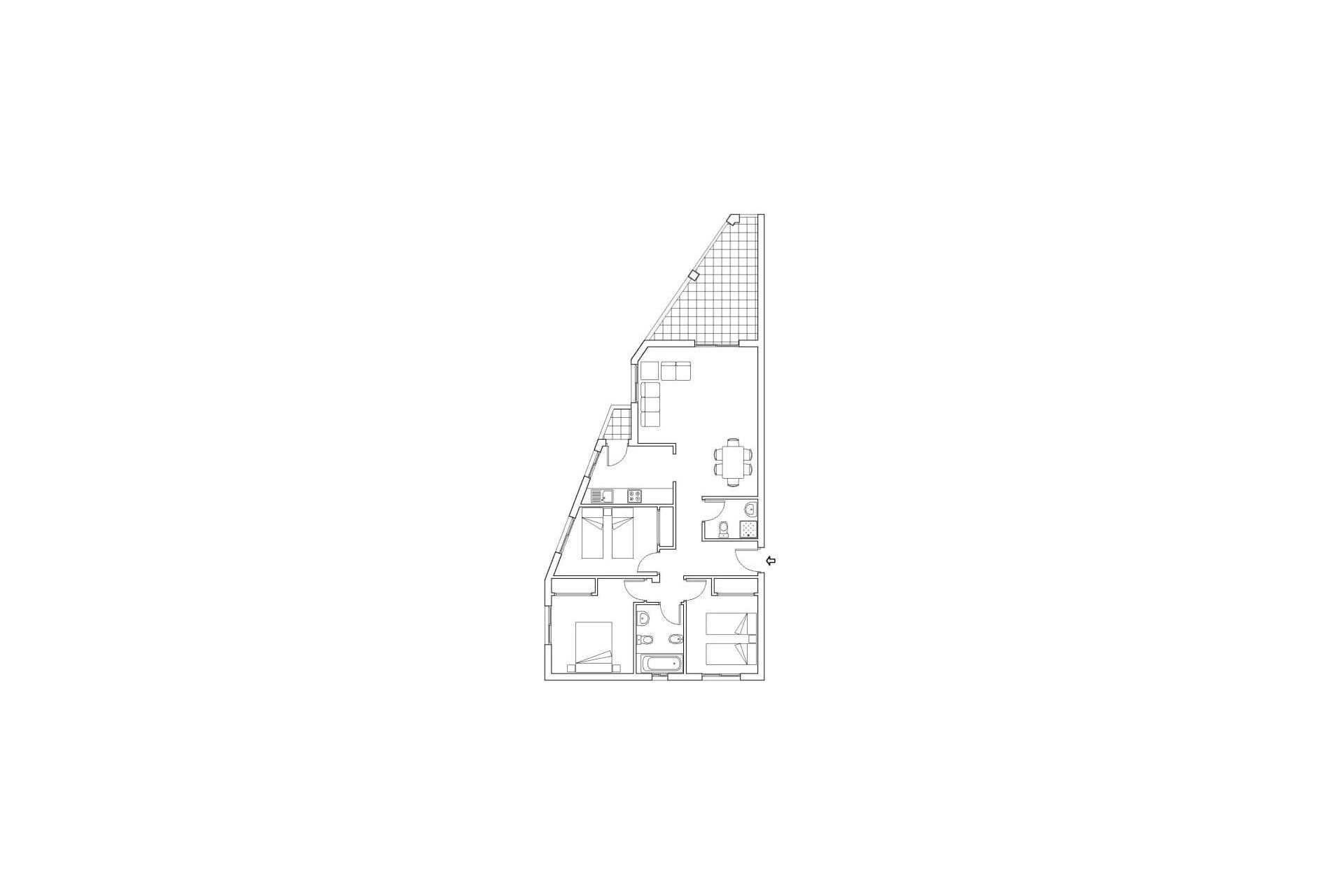 Resale - Apartment  - Orihuela Costa - Campoamor