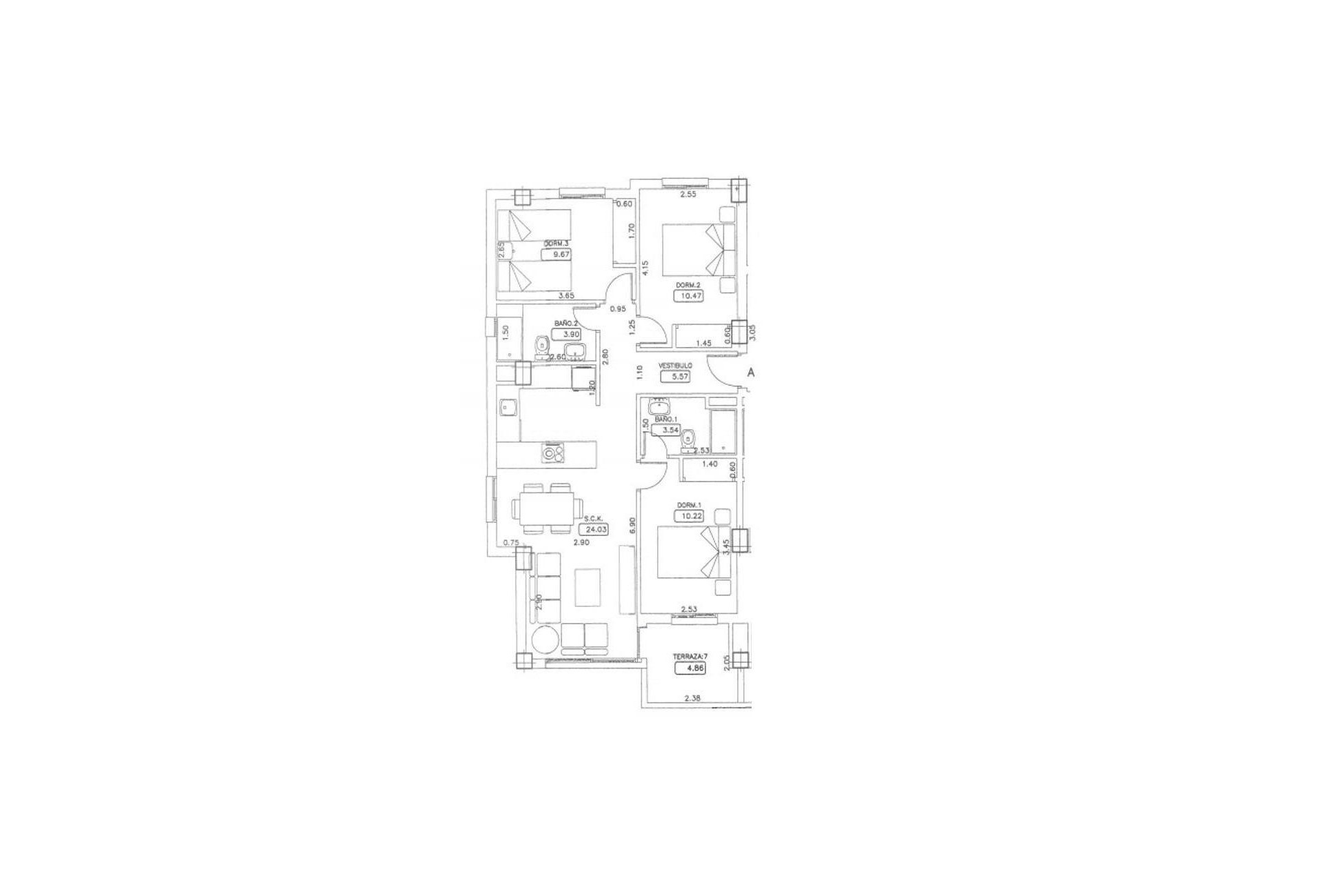 Resale - Apartment  - Orihuela Costa - Campoamor