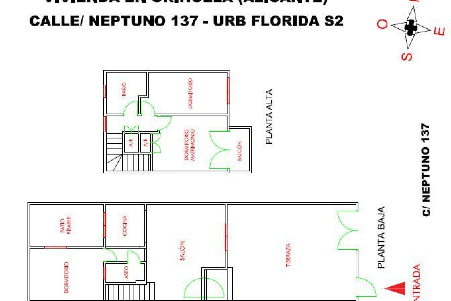 Resale - Bungalow - Orihuela - Calle Neptuno, 03189