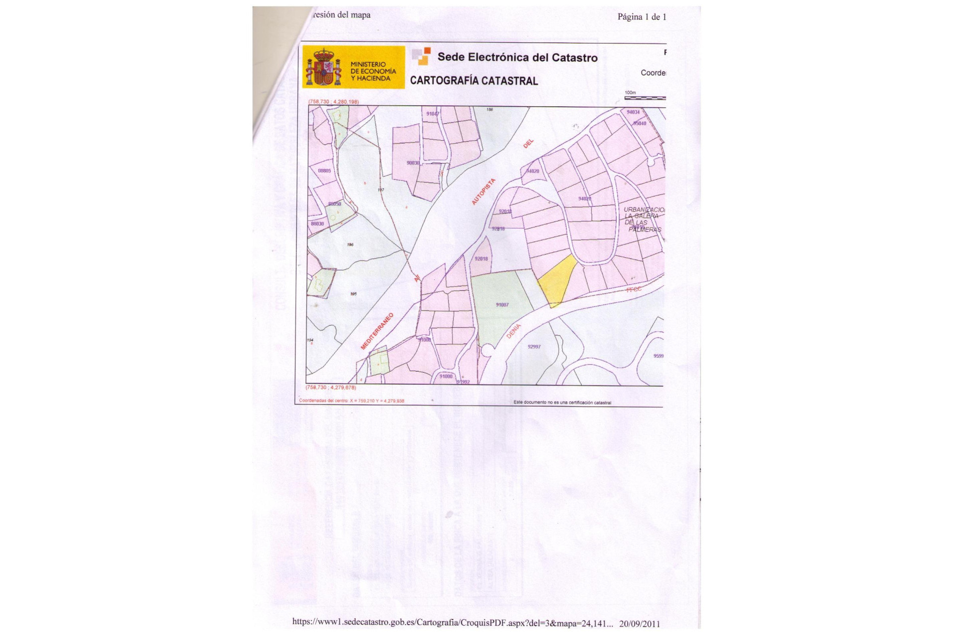 Reventa - Parcela - Altea - Galera de las palmeras