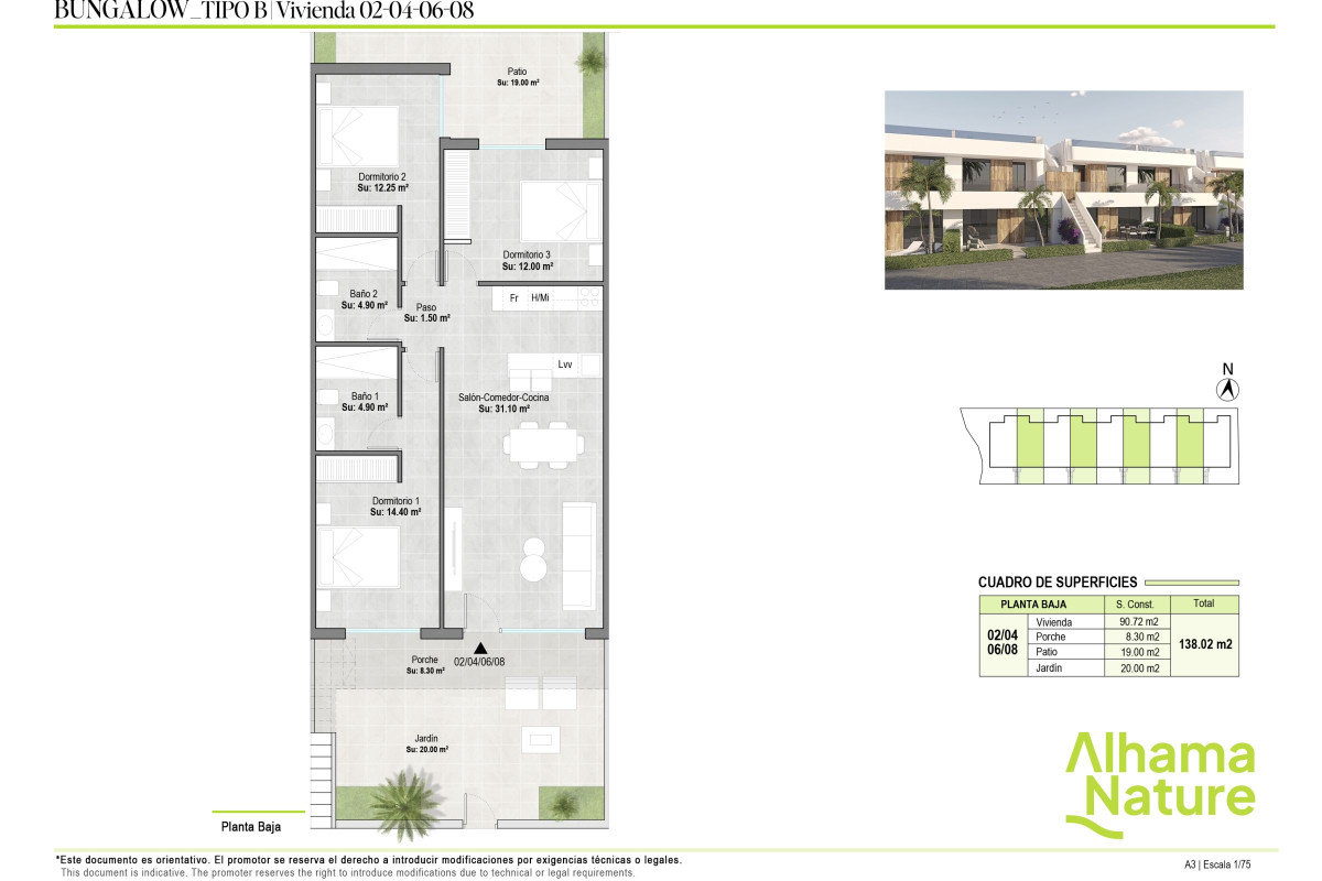 Obra nueva - Bungalow - Alhama de Murcia