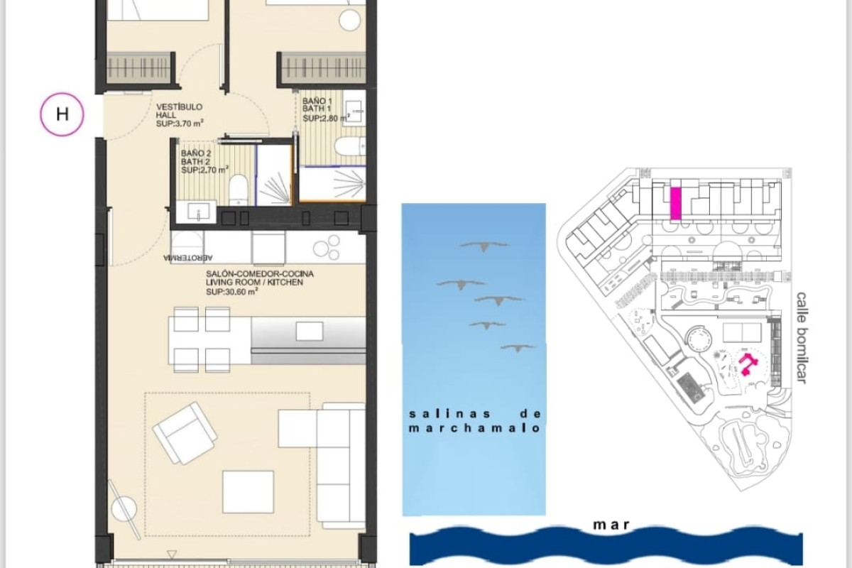 Revente - Appartement - La Manga