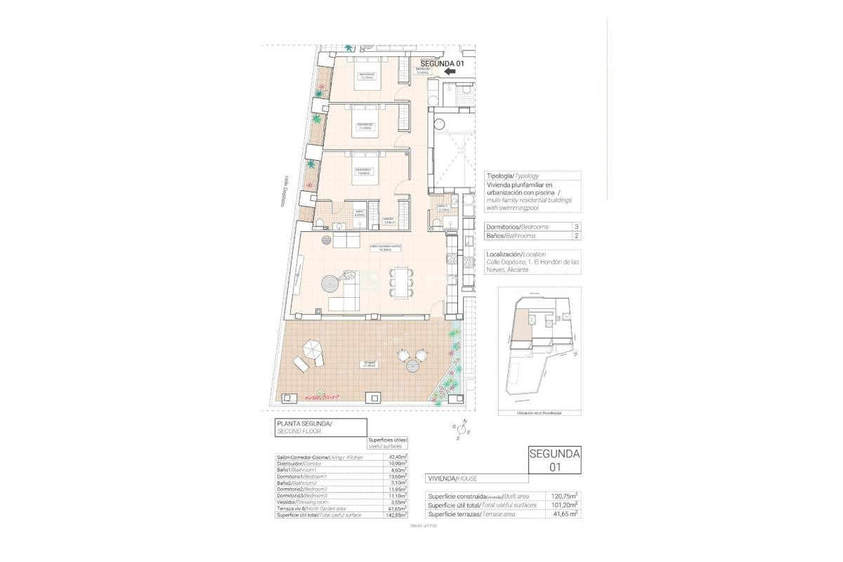Nouvelle construction - Appartement - Hondón de las Nieves