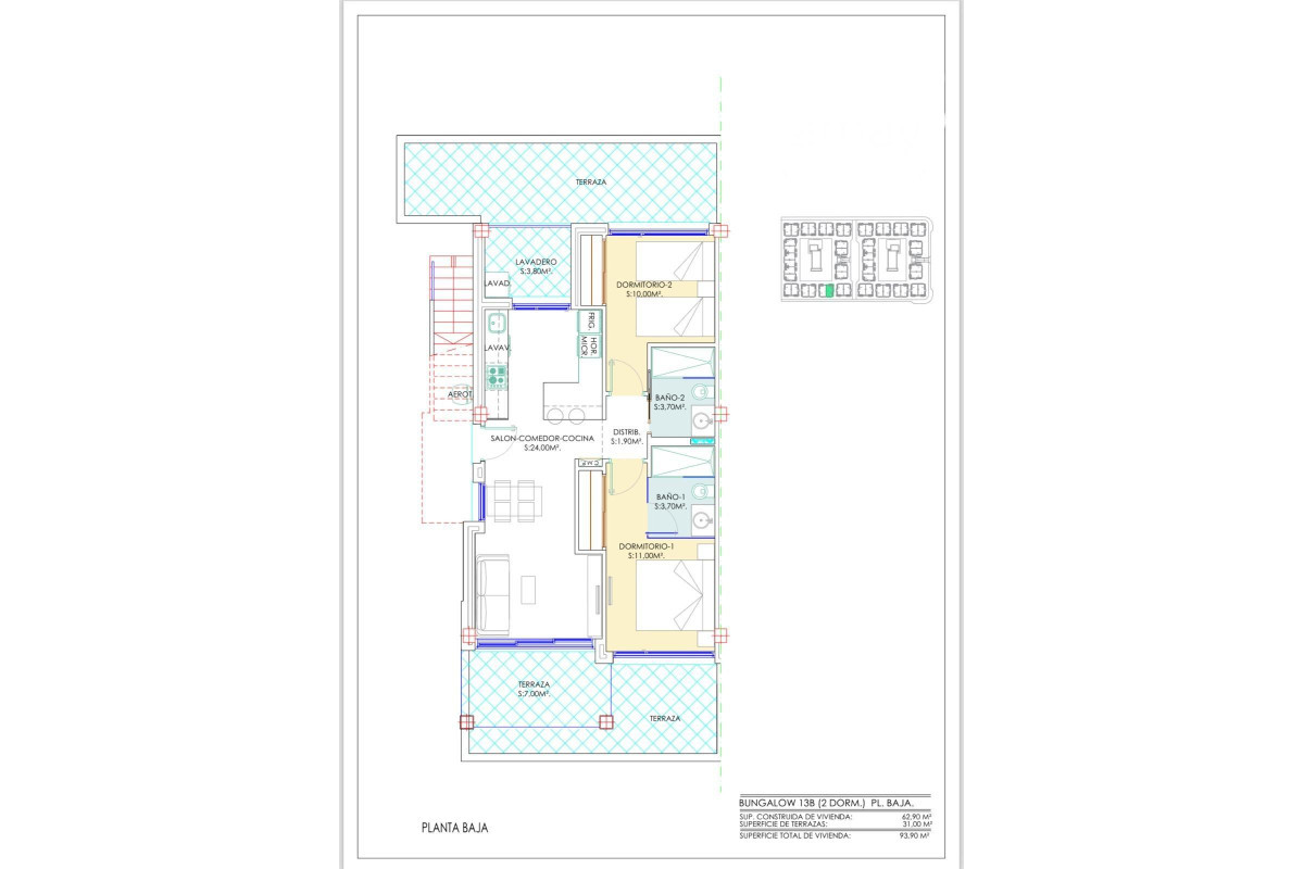 Obra nueva - Bungalow - Torrevieja - Los balcones