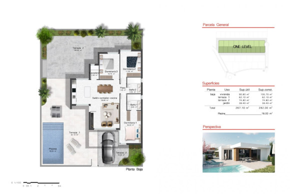 Nieuwbouw - Villa - BAÑOS Y MENDIGO - Altaona golf and country village
