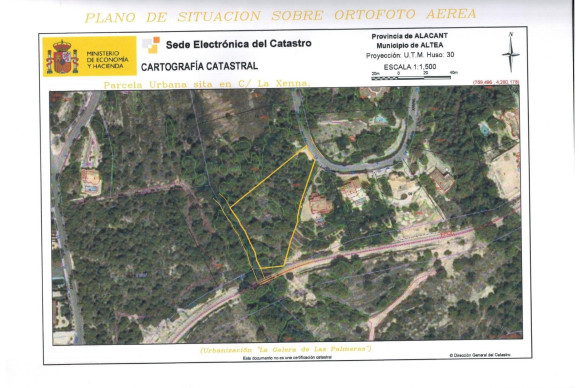 Reventa - Parcela - Altea - Galera de las palmeras