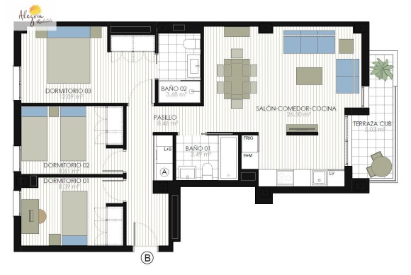 Nieuwbouw - Appartement  - Valencia - Beniferri