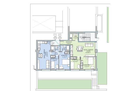 Herverkoop - Appartement  - Madrid - Nueva España