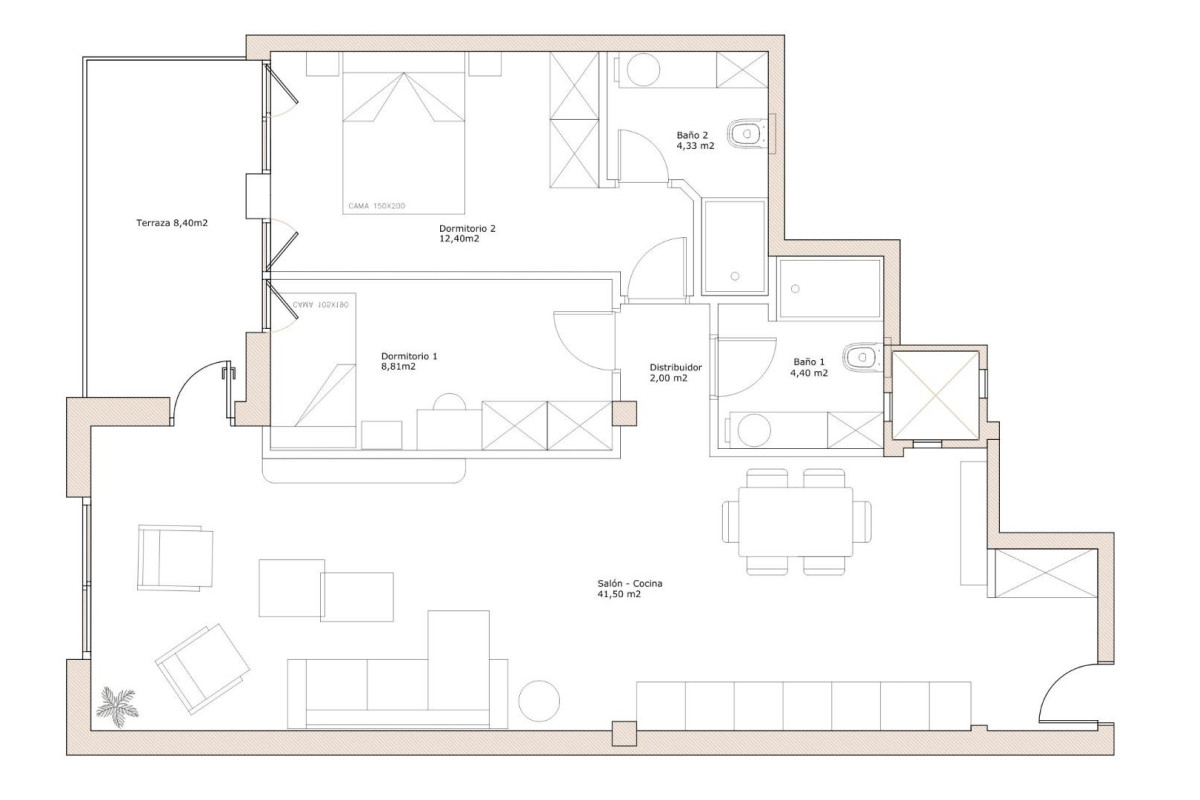 Herverkoop - Appartement  - Madrid - Arapiles