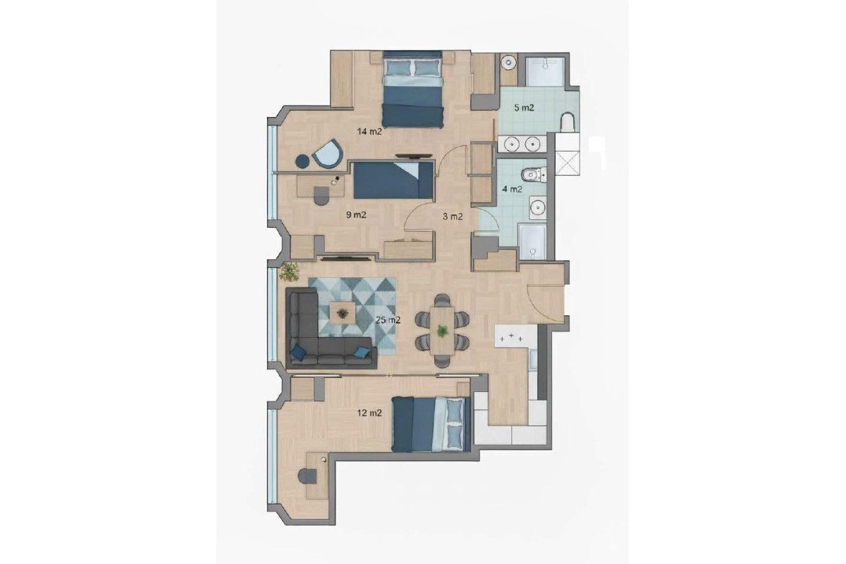 Herverkoop - Appartement  - Alicante - Mercado