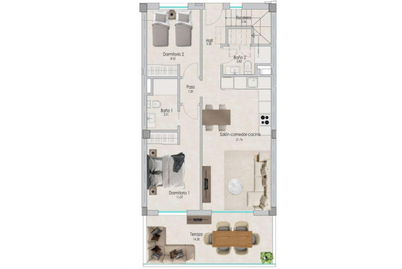 Obra nueva - Apartamentos - Santa Pola - 03130, Calle Elda, 228