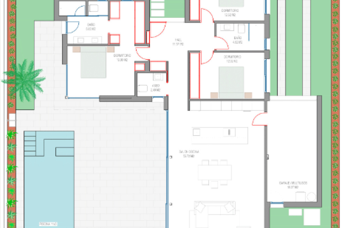 Nieuwbouw - Vrijstaande woning - Los Alcázares - 30710