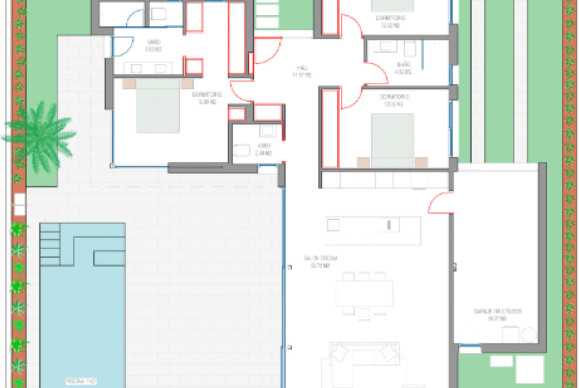 Nieuwbouw - Vrijstaande woning - Los Alcázares - 30710