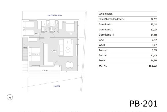 Nieuwbouw - Bungalows - San Miguel de Salinas - 30730