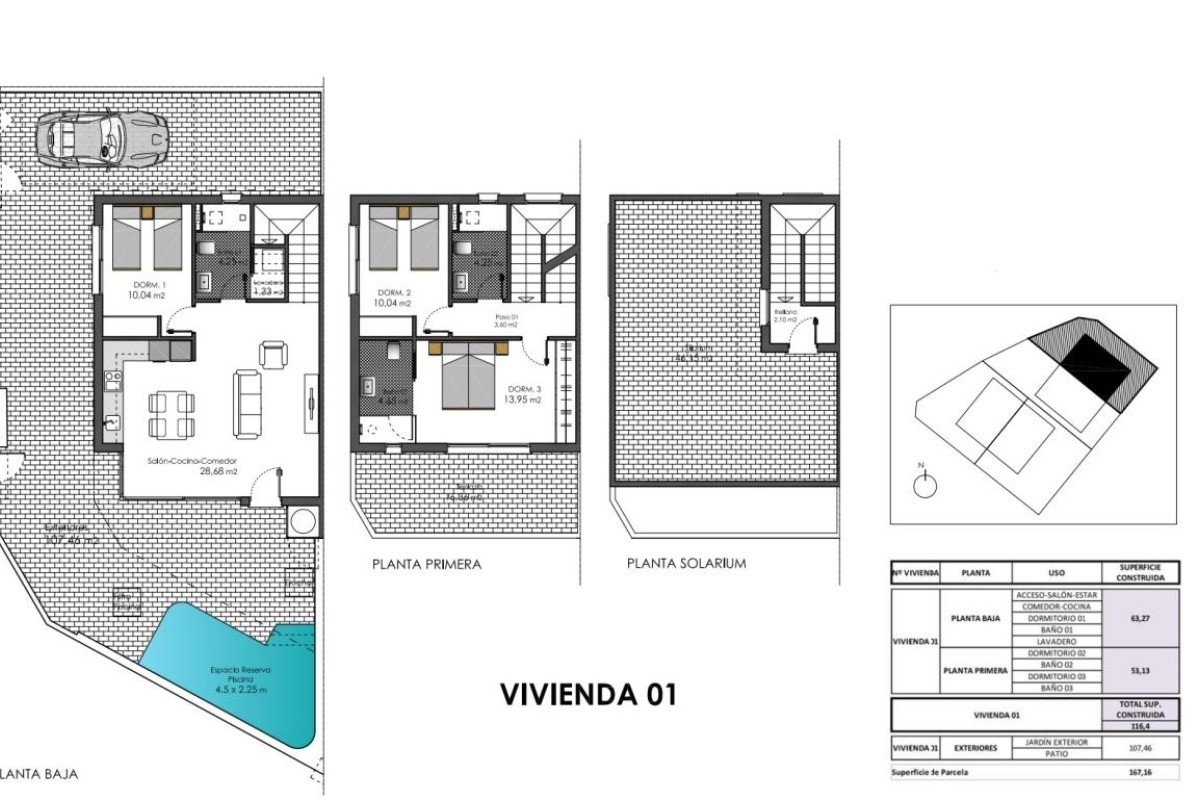 Nouvelle construction - Adosados - Pilar de la Horadada - 03190