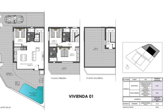 Nouvelle construction - Adosados - Pilar de la Horadada - 03190