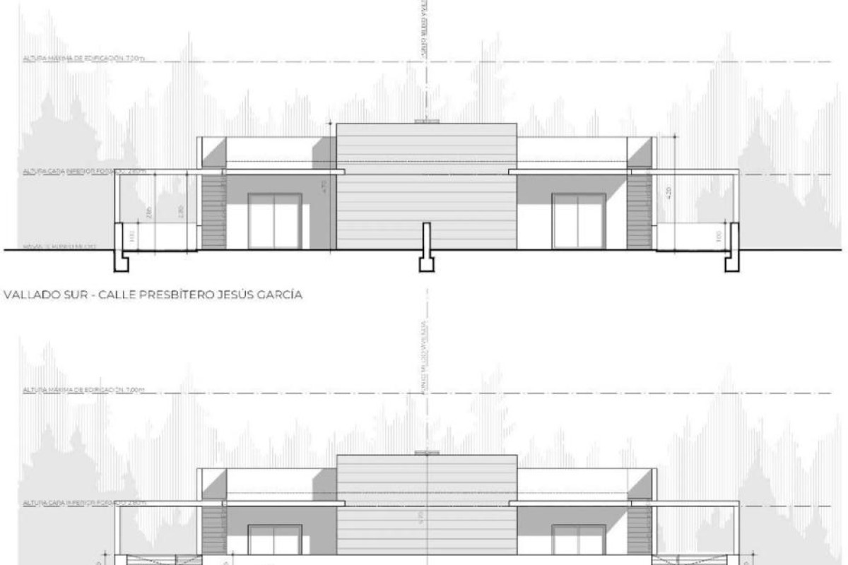 Obra nueva - Adosados - Mazarrón - Calle Presbiterio Jesus Garcia s/n