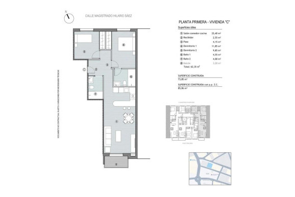 Obra nueva - Áticos - Mazarrón - Calle Juan Sebastián Elcano, 24