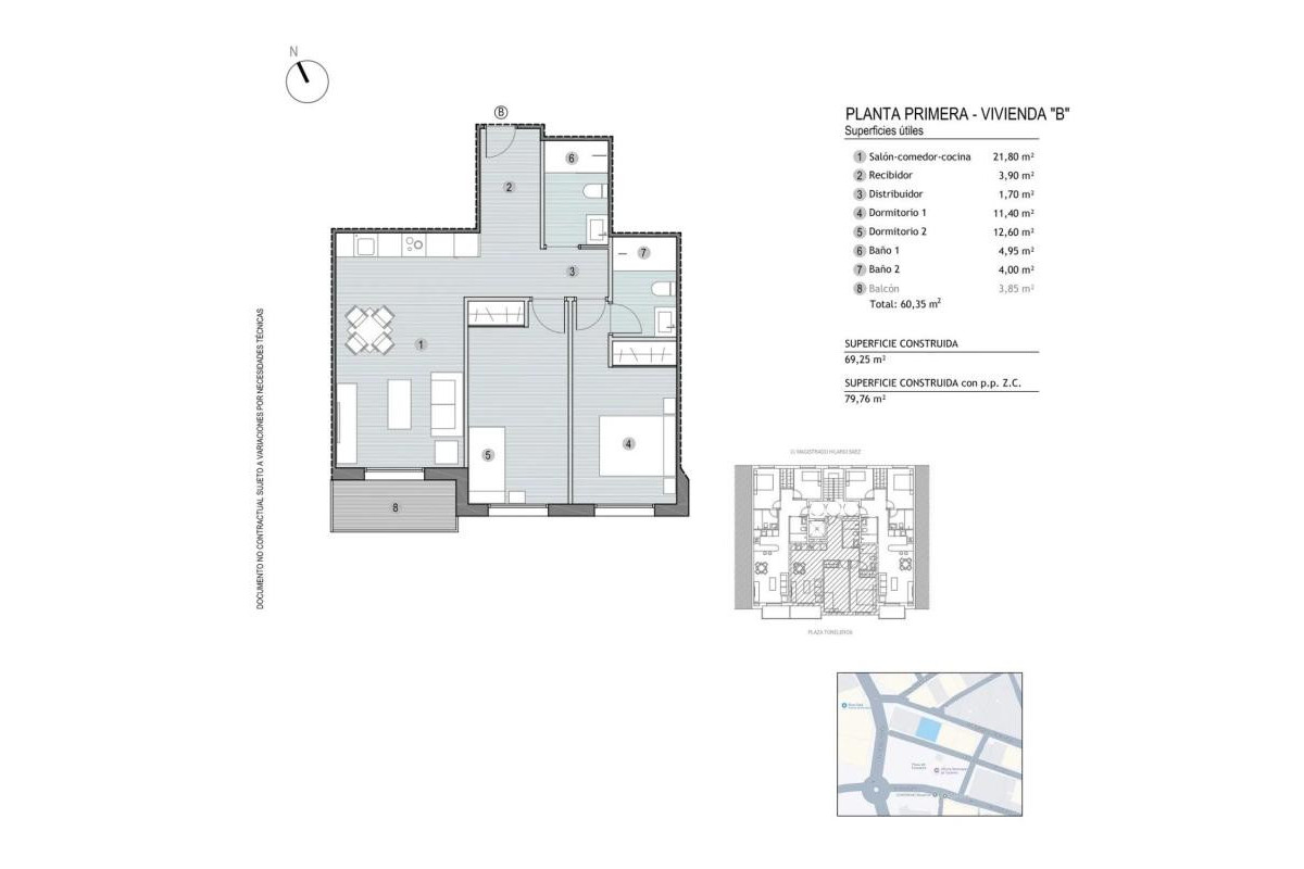 Obra nueva - Áticos - Mazarrón - Calle Juan Sebastián Elcano, 24