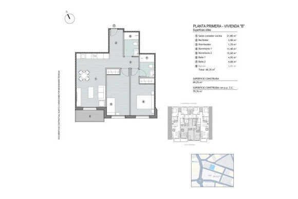 Nieuwbouw - Apartamentos - Mazarrón - Calle Juan Sebastián Elcano, 24
