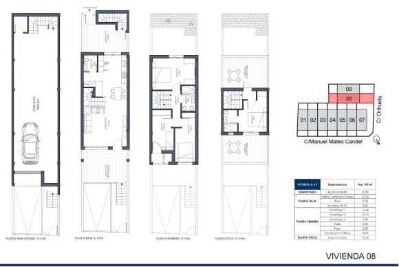 Nieuwbouw - Adosados - Rafal - Calle Manuel Mateo Candel, 242